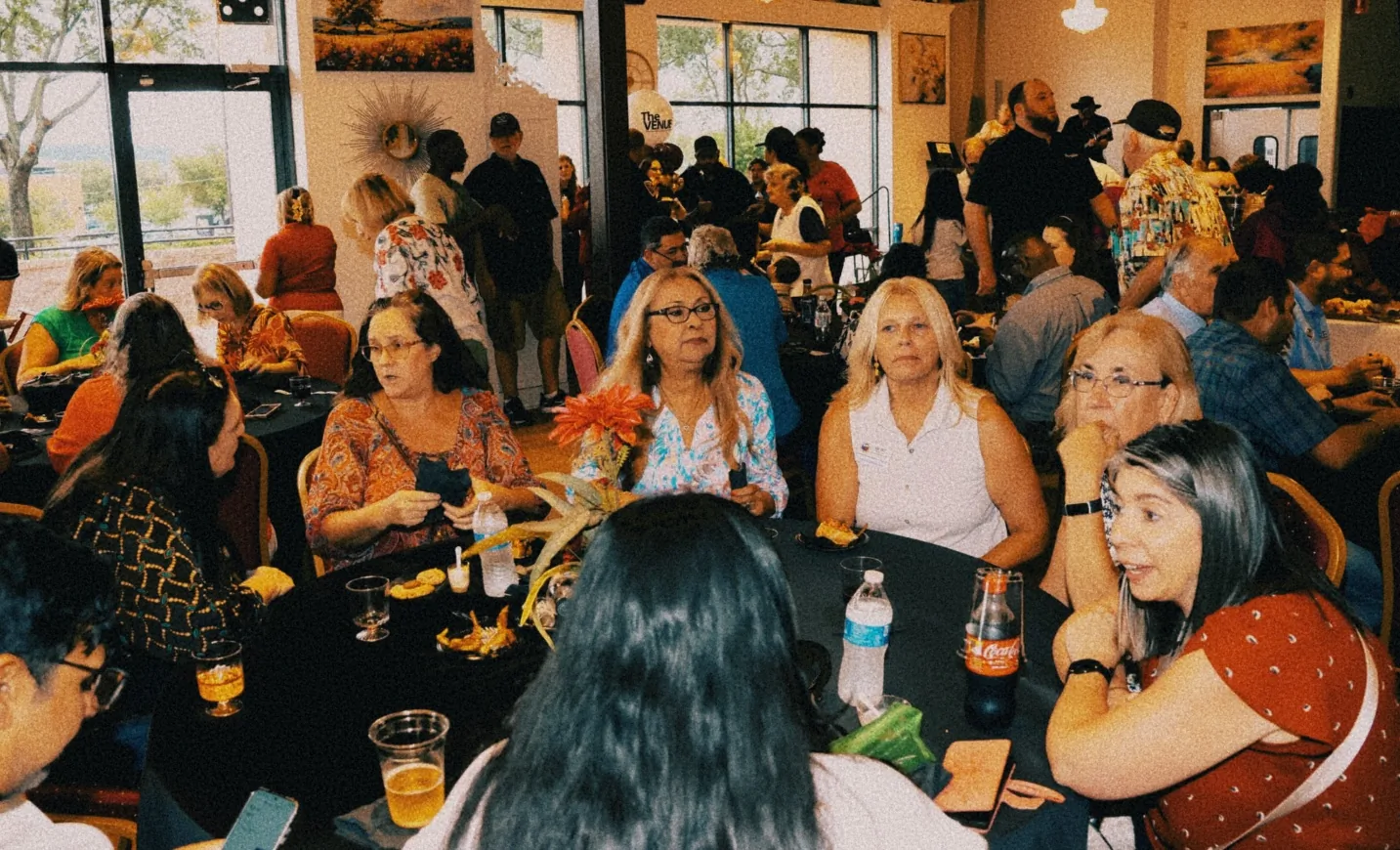 Candid moment from The Venue Clermont grand opening and ribbon cutting celebration